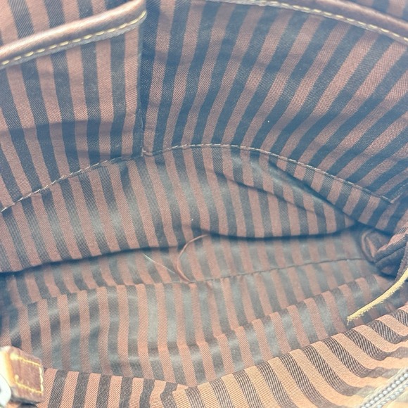 Jack Georges Voyager Leather City Crossbody Bag #7298 Brown Genuine Leather - Picture 7 of 10